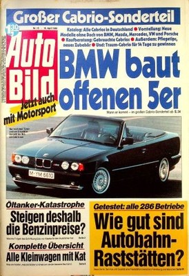 3) Auto Bild 15/1989 - Opel Kadett 1.6i GL mit 75P - VW Golf II CL mit 70PS bess