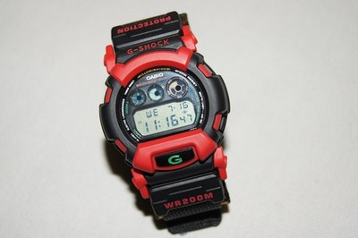 VINTAGE CASIO G-SHOCK DW-002 MODUL 1289 NEU RASTAFARI ORIGINAL KLETTBAND