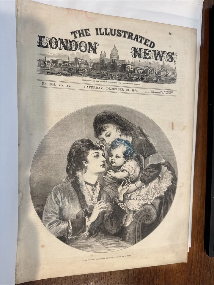 The Illustrated London News; Saturday, December 26, 1874; No. 1846, Volume LXVII [Paperback] unknown