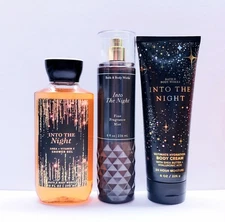 Bath & Body Works INTO THE NIGHT Body Cream, Shower gel and Fragrance mist(3pcs)