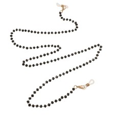 2 Pcs Fashionable Metal Glasses Chain Beaded Spectacles Lanyard For Women