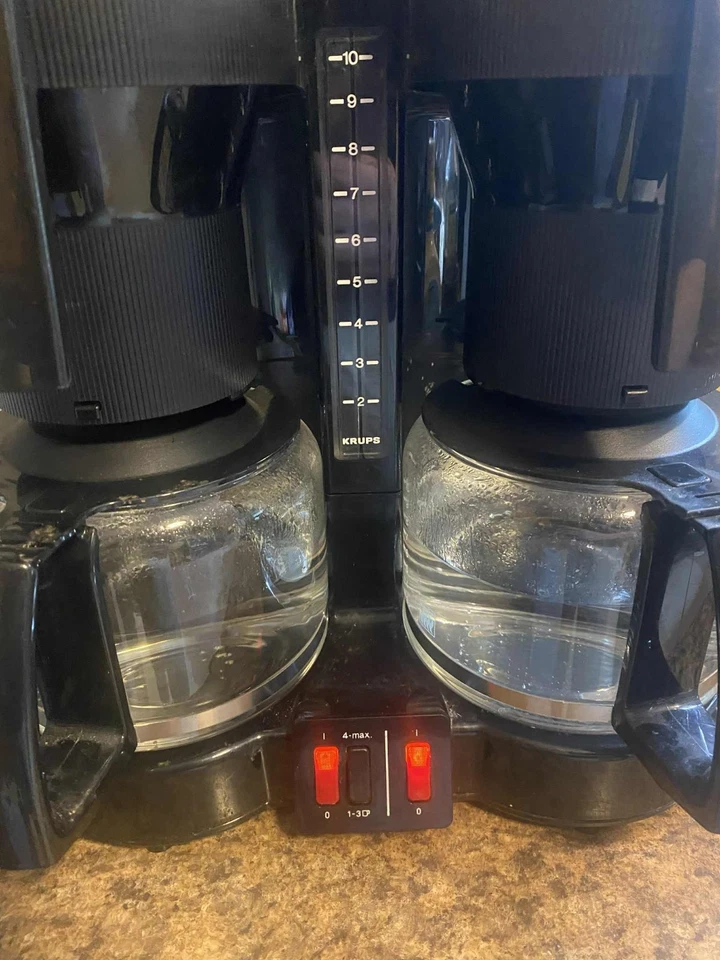 Krups Coffee Maker 10cup Dual Drip Machine Glass Carafe Germany 264B - Image 2 of 4