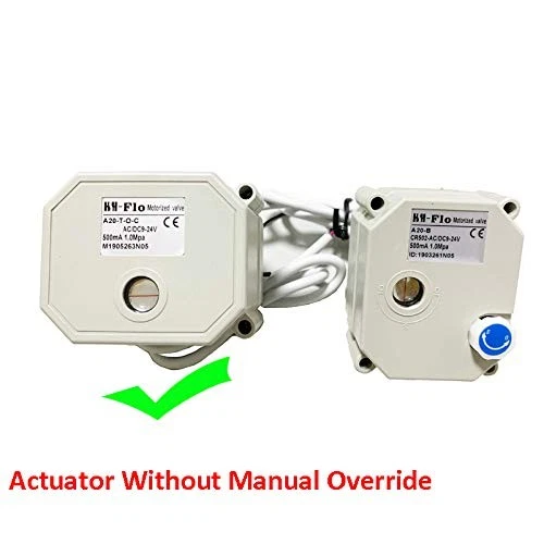 3/4" 110-230VAC Brass 3 Way L Type NPT Auto Return Position Feedback Electric... - Image 3 of 4