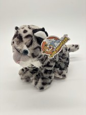 Teddy Mountain Gray Snow Leopard Plush 8 Stuffed Animal NEW w TAG