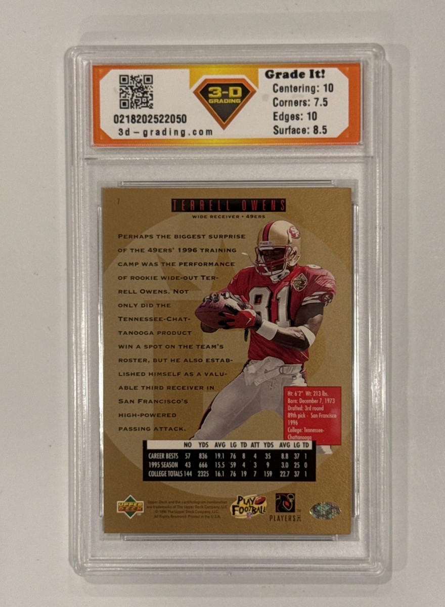 1996 Upper Deck SP Terrell Owens RC #7 Mint 9 HOF 49ers RC | eBay