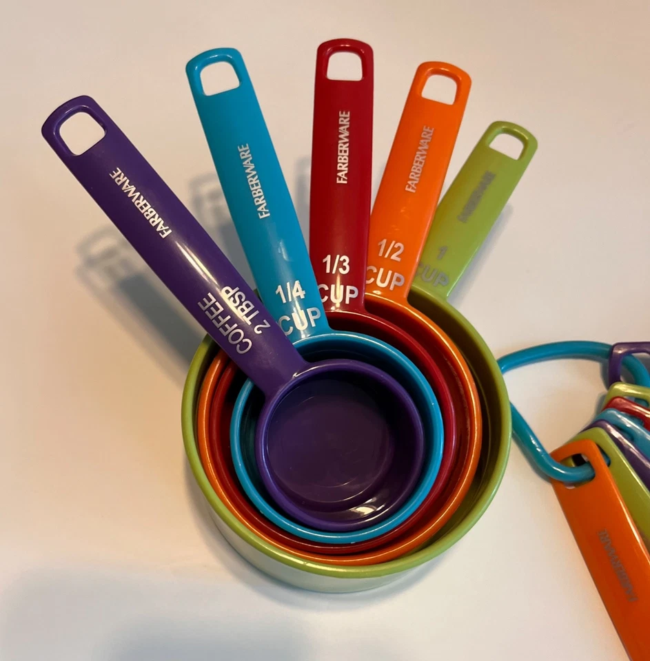 Excellent Vintage 2000s Farberware 6 Piece Measuring Spoon Set & 5 measuring cup - Image 2 of 3