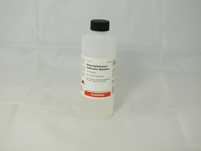 Phenolphthalein Solution, 1% in ethanol, pH Indicator, 100 ml