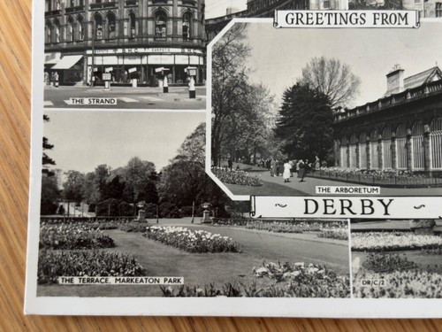 Derby Derbyshire Council House Park Multi-View 1960's Real Photo RPPC Postcard - Picture 5 of 10