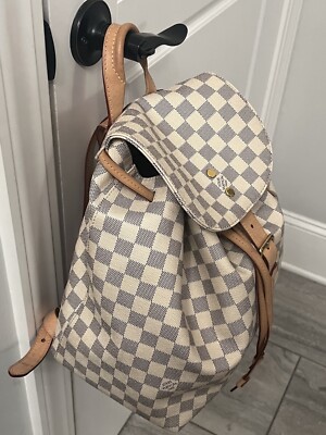 Louis Vuitton N41578 Sperone Backpack Damier Azur w/COA & Receipt
