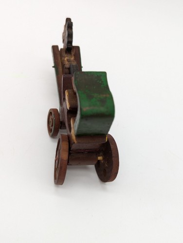Vintage Miniature Horse Drawn Wooden Wagon Dollhouse Size - Picture 6 of 14