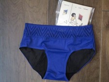 THINX HIPHUGGER OCEAN BLUE PERIOD-PROOF PANTIES SIZE XS  NEW