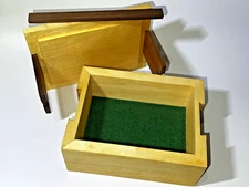 Hand Made Wood Simple Puzzle Box Signed