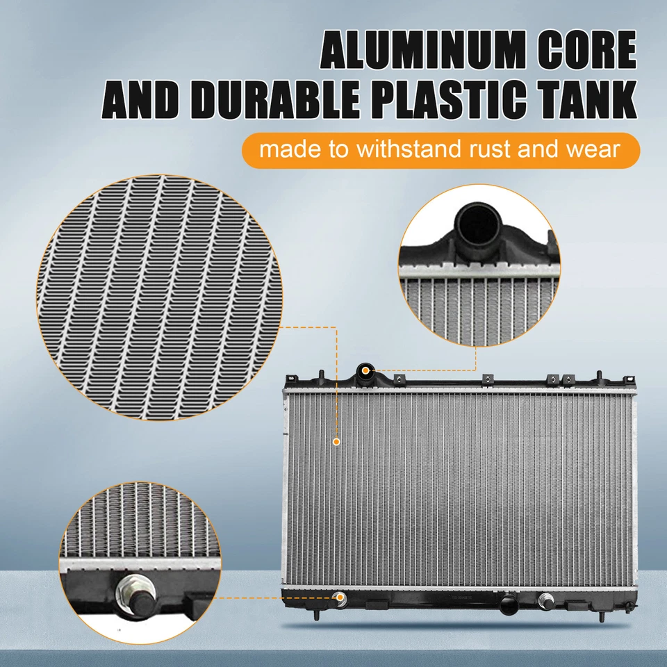 Radiador de aluminio para Dodge SX 2.0 Plymouth 2000-04 neón Chrysler 2.0L L4 CU2362 Foto 4 de 4