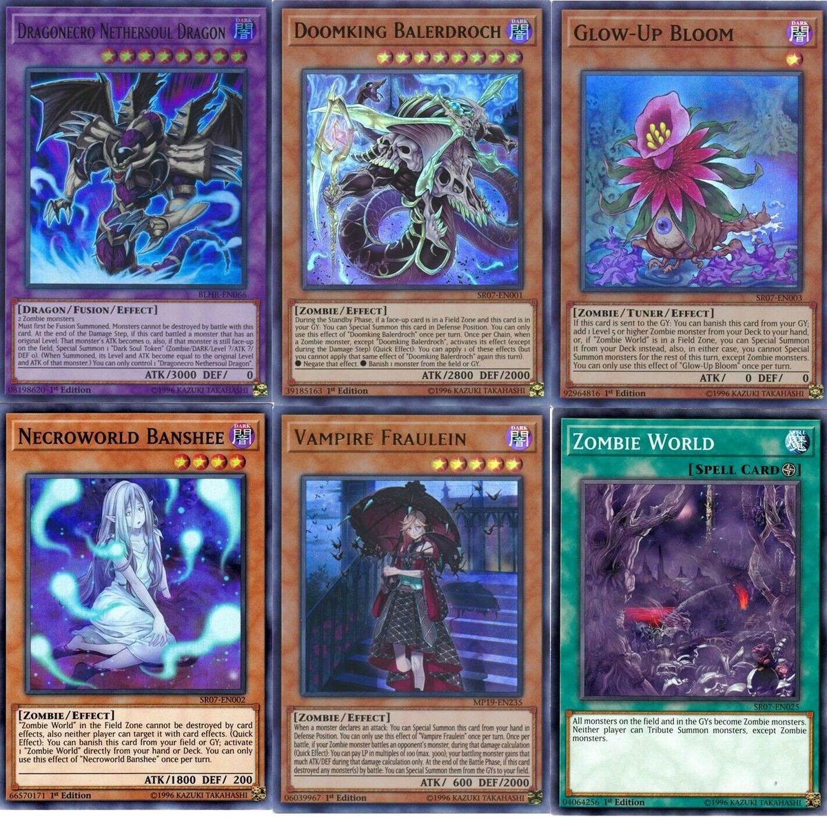 Yugioh Zombie World Tournament Deck - Nethersoul - Bloom - 55
