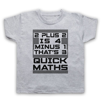 BIG SHAQ 2 PLUS 2 IS 4 QUICK MATHS THE TING GOES RAPPER KINDER KINDER T-SHIRT
