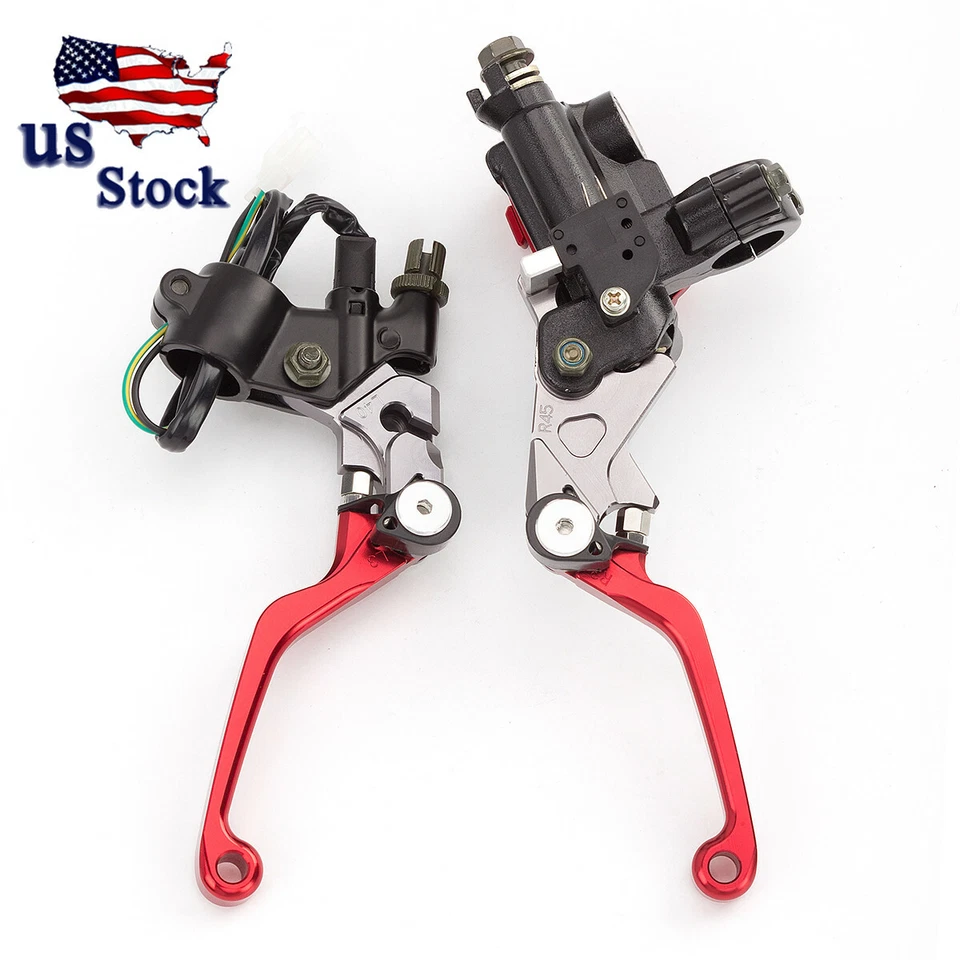 Palancas de depósito de cilindro maestro de freno rojas de 22 mm para Kawasaki NINJA250R/NINJA300R Foto 4 de 4