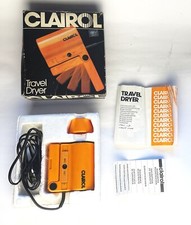 SCHICKER 70er JAHRE VINTAGE REISE FÖHN HAARFÖHN HAIR DRYER CLAIROL TRAVEL DRYER