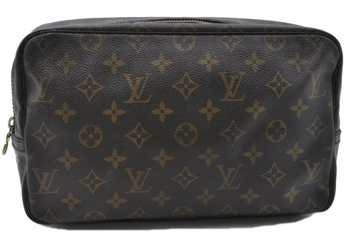 Auth Louis Vuitton Monogram Trousse Toilette 28 Clutch Hand Bag M47522 LV  1378A | eBay