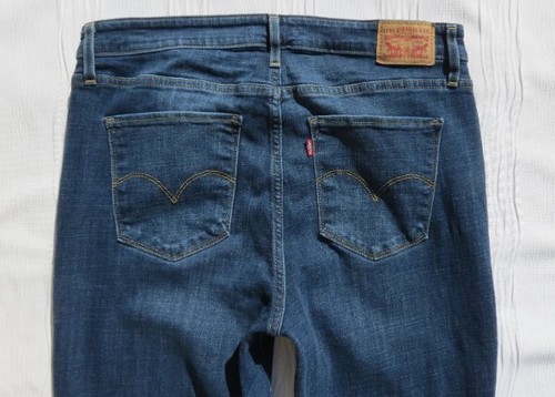 Levi’s US Damenjeans 33 x 30 14 blau Stretch Denim 721 hoher Bund dünn gebraucht, in einwandfreiem Zustand - Bild 4 von 5