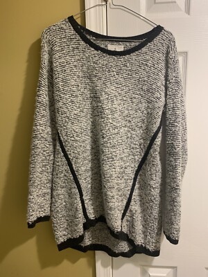 lou & grey sweater dress Lou & grey Dress Size S Grey Sweater Dress Boho Oversized Fit Summer Look  Wool
