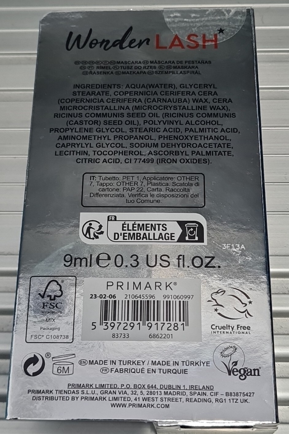 PS Primark Wonder Lash False Lash Queen Mascara Length Definition