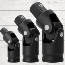 Premium Impact Universal Joint Socket Swivel Set,3 Pieces 1/2" 3/8" 1/4" Drive