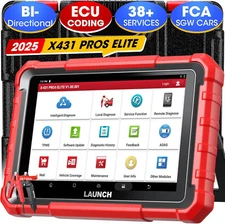 2025 LAUNCH X431 Pro Elite V+ PRO5 PAD V Bidirectional Diagnostic Scanner Coding