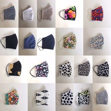 Cloth Face Mask 3 Layers Unisex Reusable Washable AU Made - Multi Colours/Prints