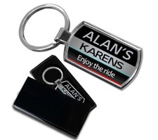 Personalised KIA KARENS  car KEYRING BOXED  - ANY NAME Metal Key ring
