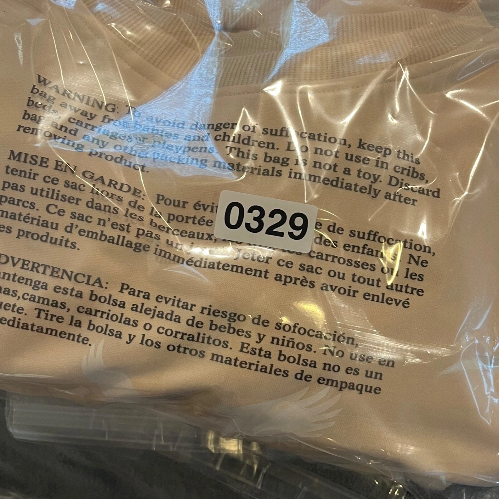 OFF WHITE Felpa maglione donna American Eagle colore panna taglia 1 XL