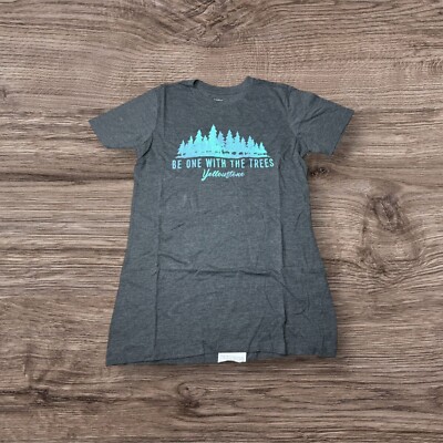NWT Camp David ''Be One With The Trees'' Yellowstone Gray Graphic Tee M