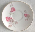 Vintage Crown Staffordshire Bone China Pink Roses Teacup and Saucer — photo 3
