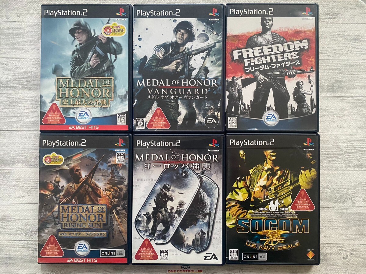 SONY PS2 Medal of Honor series & Freedom Fighters & SOCOM: U.S.
