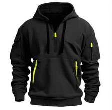 Herren Sweatjacke Mit Kapuze - Basic Hoodie Mit Reißverschluss, Baumwollmischung