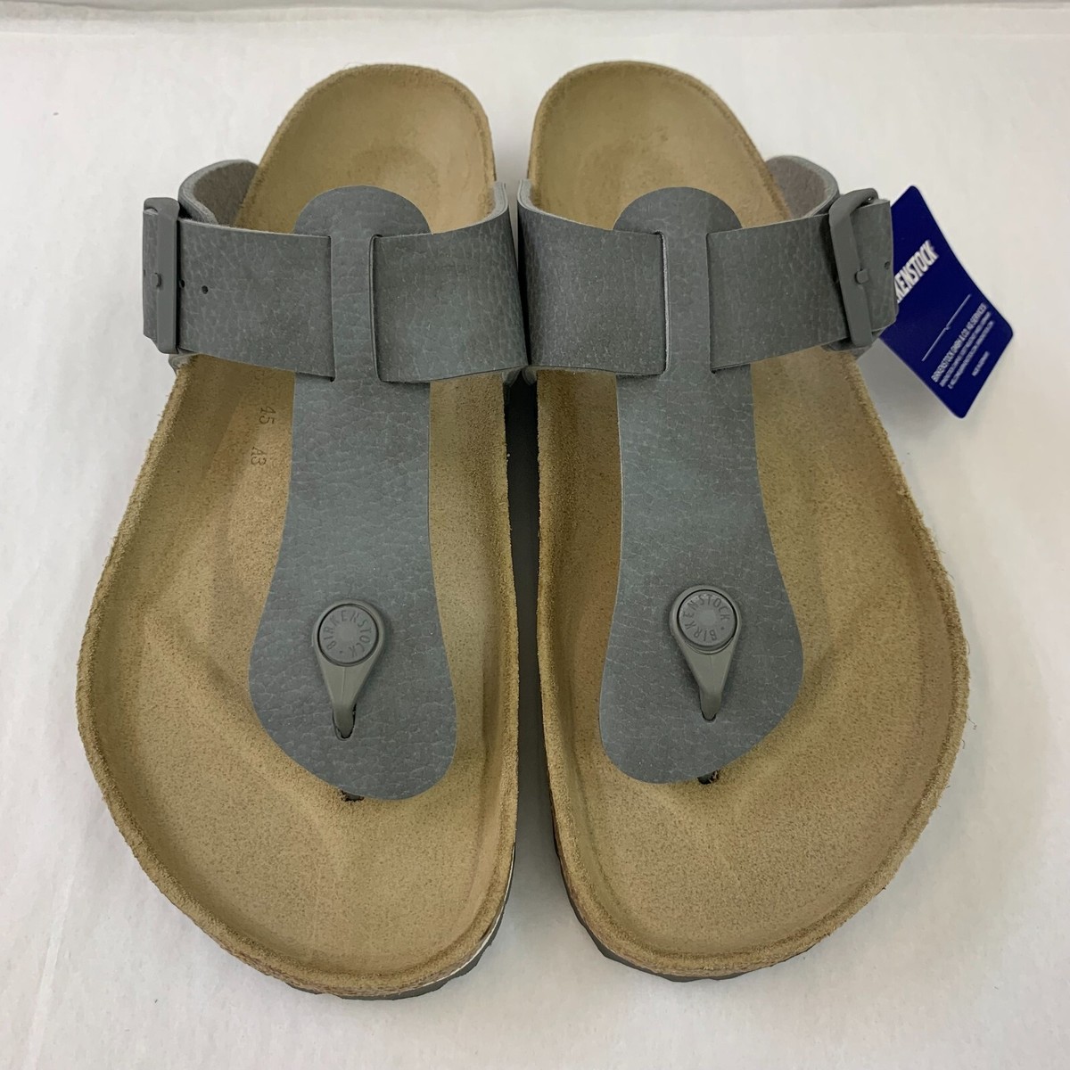 Birkenstock Medina Birko-Flor Leather Desert Soil Sandals EU 46 Mens 13 Gray Birkenstock Medina Birko-Flor Leather Desert | Mercari main image 3