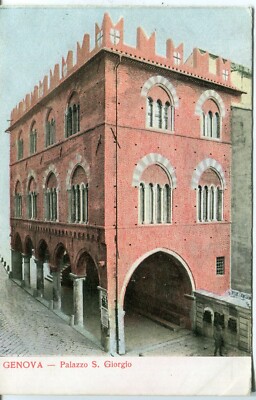 Italien Genova - Palazzo S. Giorgio Alte Ungewöhnliche Ansichtskarte