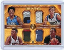2014-15 Panini Gold Standard Golden Quads Rookie Patch #20 Zach Lavine/Wiggins/P