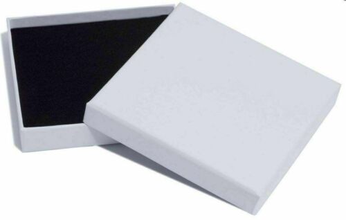 WHITE LUXURY BRACELET NECKLACE JEWELLERY GIFT BOX BLACK INSERT LARGE LETTER - 第 1/1 張圖片