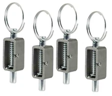 (4 Pack) Universal Long Spring Lock Steel Latch Assembly for Trailer