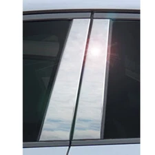 8PCS Silver Window Pillar Posts Trim Cover Sticker For Nissan Murano 2015-2024