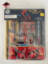 Marvel Spiderman 10 pcs Stationery Set, Spider-Man School Supplies for Kids