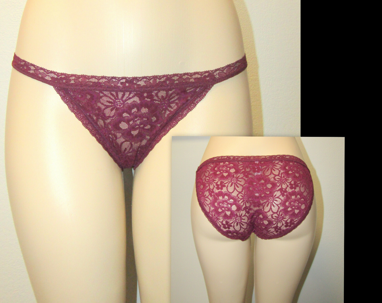 Victoria's Secret Sheer full coverage String Bikini P… Gem