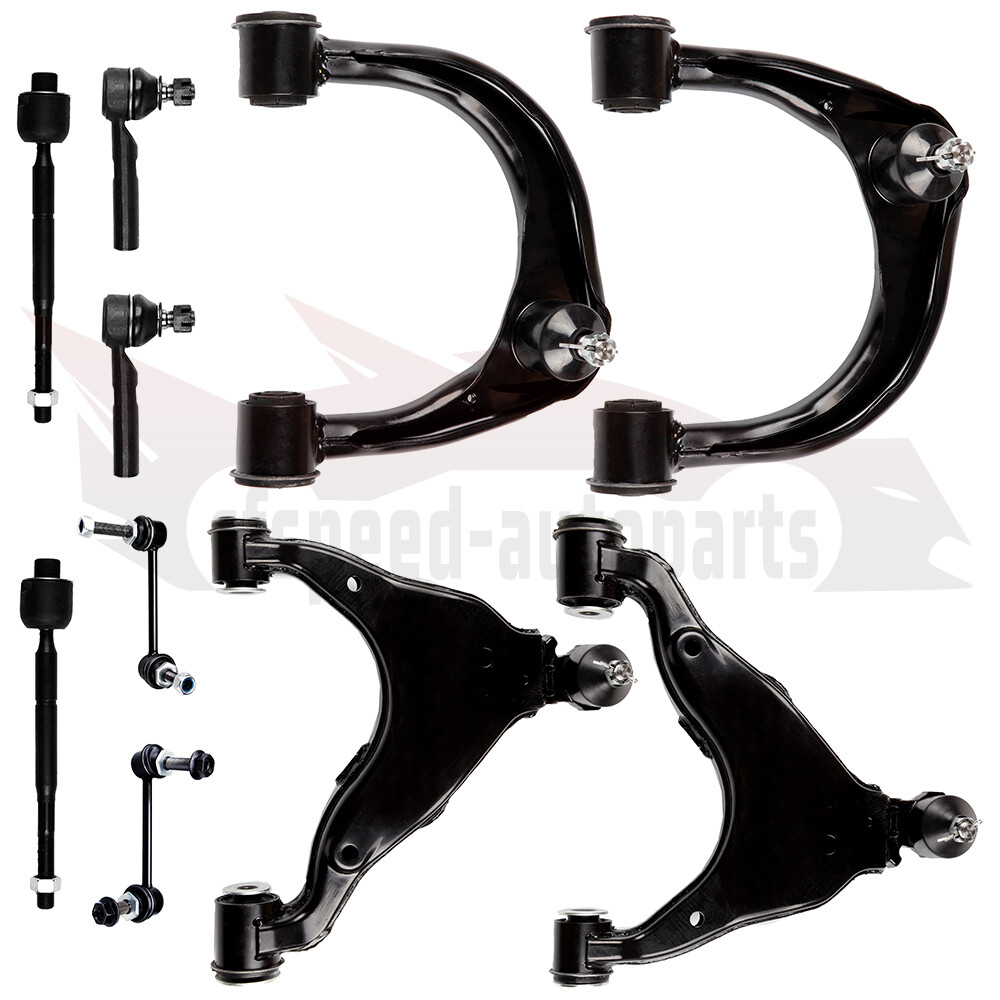 10PCS Front Control Arm Sway Bar Tie Rod Kit for 2003-2009 Lexus GX470