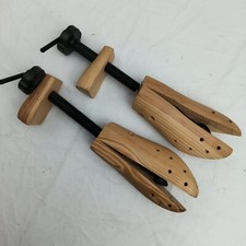 Pair Of Women's Narrow Wood Shoe Tree Stretcher Form Adjustable