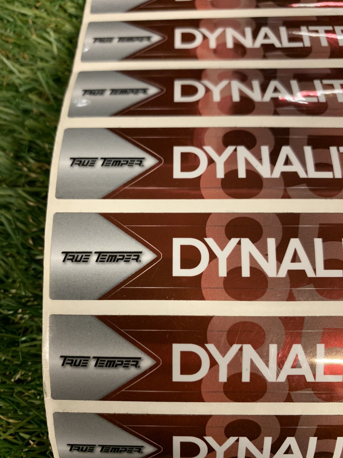 7 x True Temper Dynalite 85 Stiff Flex Iron Golf Club Shaft Labels eBay