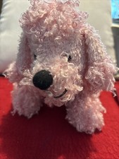 GANZ Webkinz Pink Poodle Plush w/ W Paw, No Code, Retired 2005 HM145 Free Ship