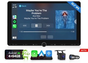 Eonon UX7A Plus 10.1" IPS Double DIN Voiture Stereo Android 14 OS Radio Bluetooth5.4