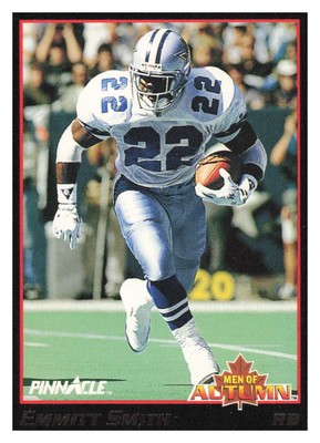 1993 Score Pinnacle Men of Autumn #34 Emmitt Smith - Dallas Cowboys