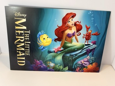 4 Disney Store Lithographs The Little Mermaid 2013 10  X 14  Lithos in Portfolio