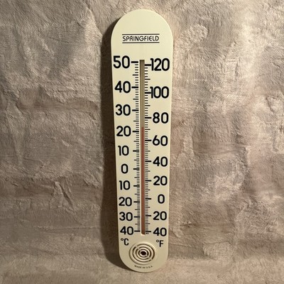 Springfield Wall Thermometer 15 Indoor/Outdoor Vintage, Made in USA